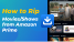 How to Rip Movies/Shows from Amazon Prime