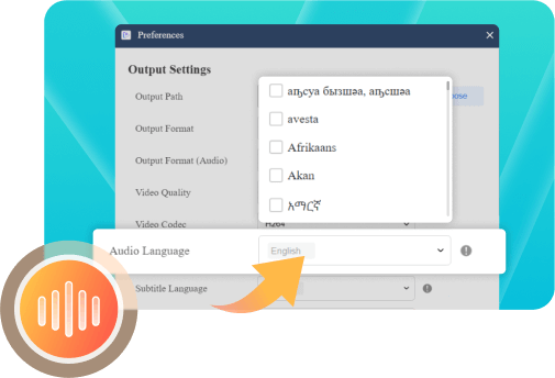 Custom Audio Settings on VideOne