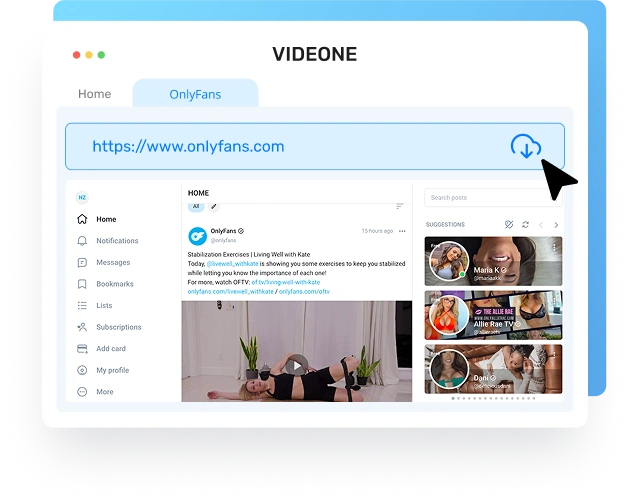 Download Videos with Inbuilt OnlyFans Website