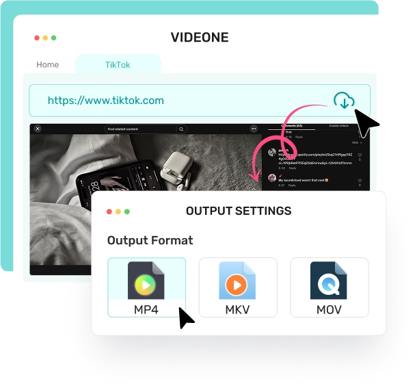 Batch Convert TikTok Videos to MP4 at One Click
