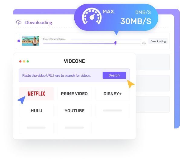 Drag, Click, or Search to Download Videos at 1-3X Speed