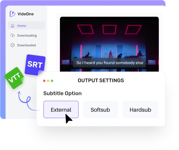 Subtitle Freedom with Soft, Hard, and External Options