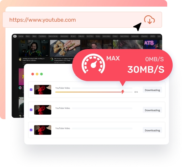 Simplify Downloads with Embedded Web Player and Search Feature